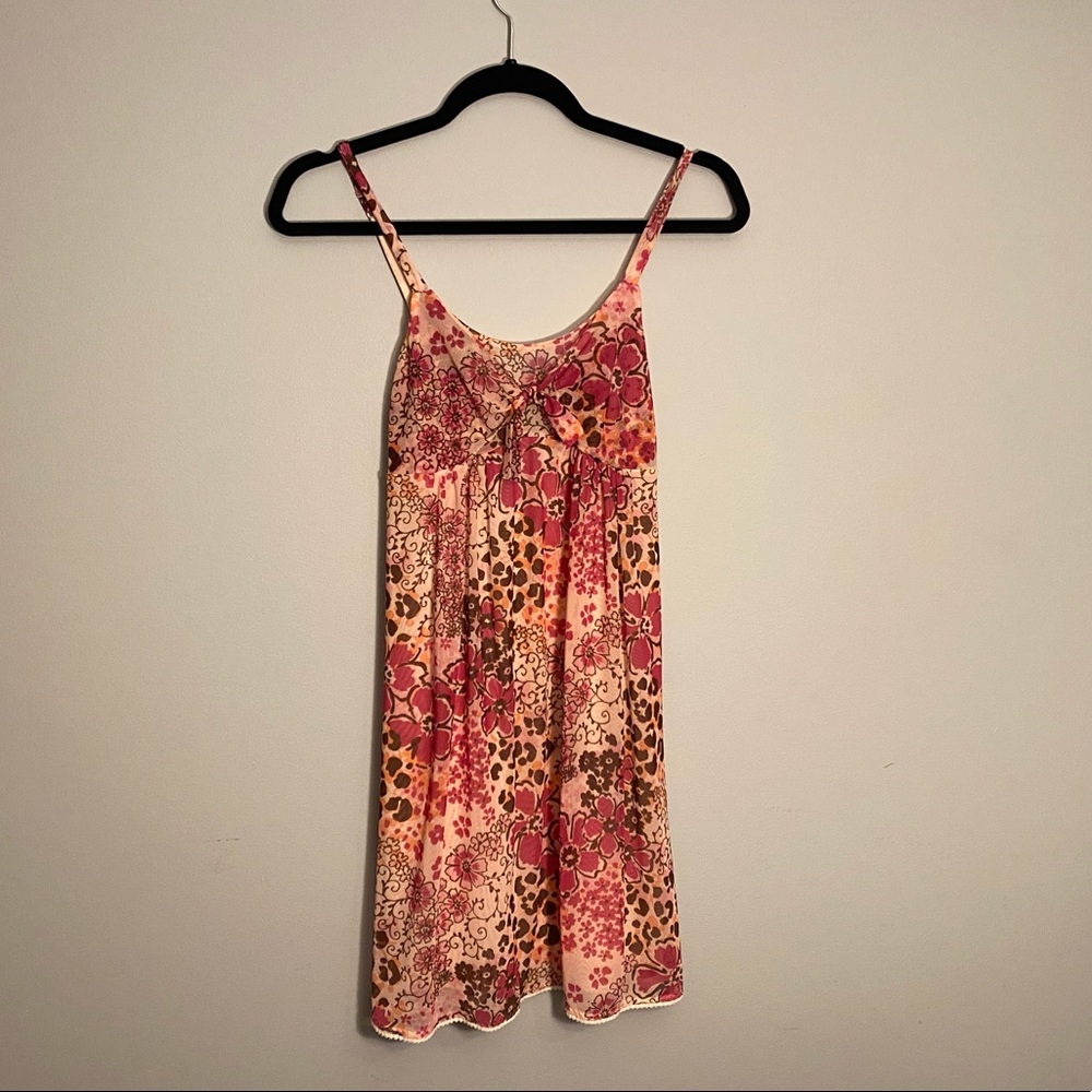 Night gown, floral print